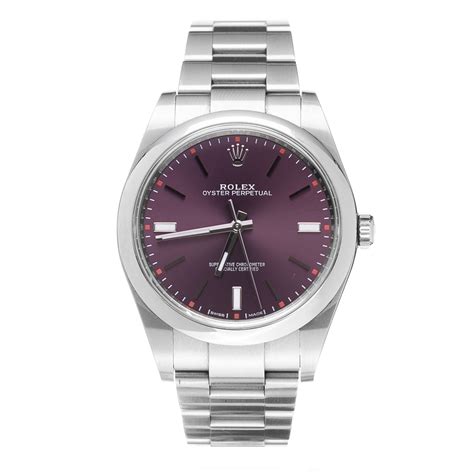 rolex oyster perpetual purple face|rolex oyster perpetual 126000.